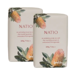 Natio Purity Cleansing Bar 200g - Pack of 2