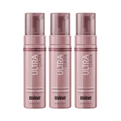 MineTan Ultra Dark Self Tan Foam 200mL - Value 3 Pack