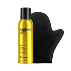 B.tan Tanned AF Bronzing Mist 200mL & Applicator Mitt Set