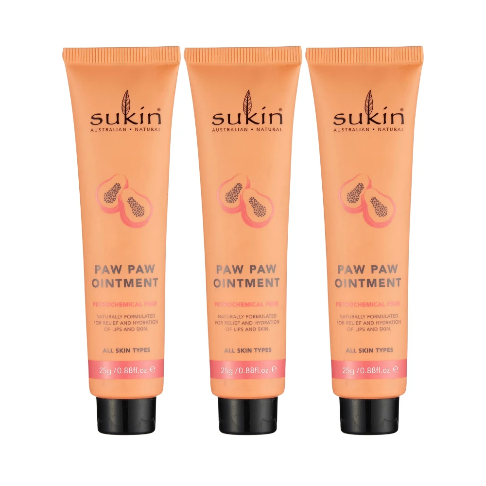 3 X Sukin Paw Paw Ointment 25g 3 3 X Sukin Paw Paw Ointment 25g