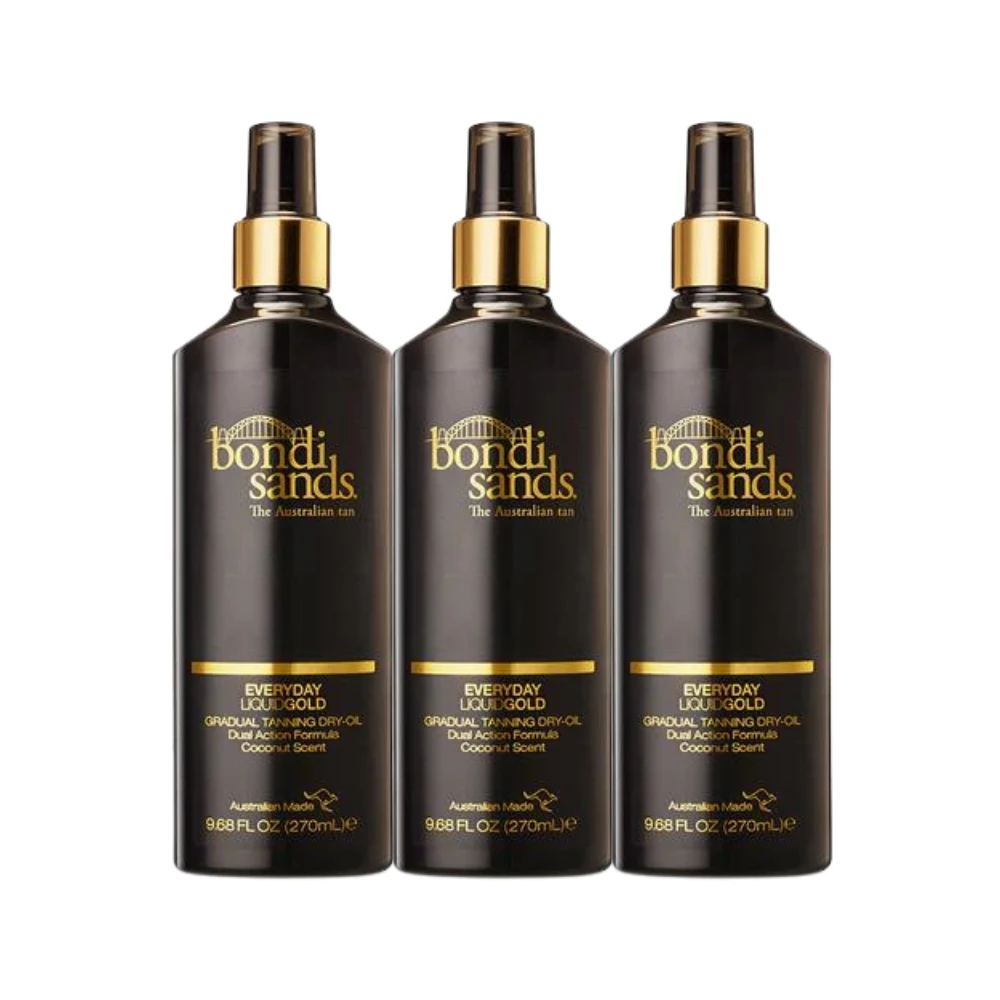 Bondi Sands Liquid Gold Gradual Self Tanning Dry Oil - 270mL (3 Pack) 3 Bondi Sands Liquid Gold Gradual Self Tanning Dry Oil - 270mL (3 Pack)