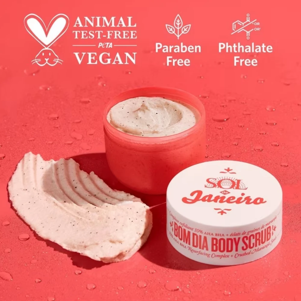 Sol De Janeiro Bom Dia Body Scrub (220g) - Skin-Smoothing AHA & BHA Exfoliant 5 Sol De Janeiro Bom Dia Body Scrub (220g) - Skin-Smoothing AHA & BHA Exfoliant - Image 3