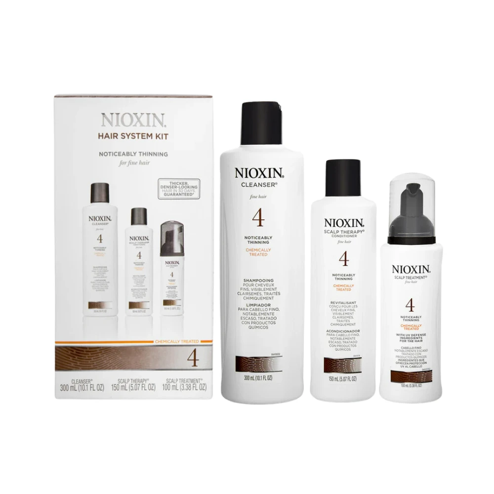 Nioxin System 4 Kit for Fine, Noticeably Thinning Hair (3-Step Set) 3 Nioxin System 4 Kit for Fine, Noticeably Thinning Hair (3-Step Set)