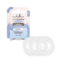 Invisibobble® Invisibobble Power Performance Sport Spiral Hair Ties 3Pk - Crystal Clear