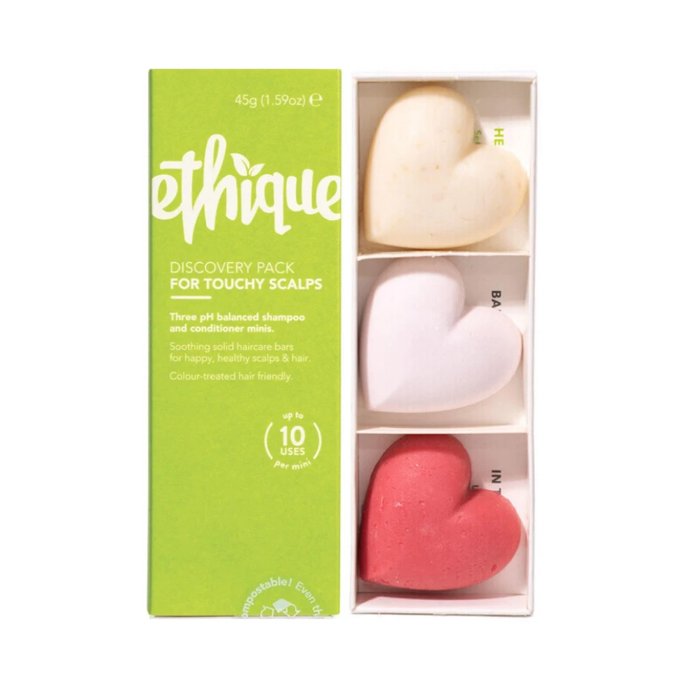 Ethique Discovery Minis 3 Pack - For Touchy Scalps 45g 3 Ethique Discovery Minis 3 Pack - For Touchy Scalps 45g