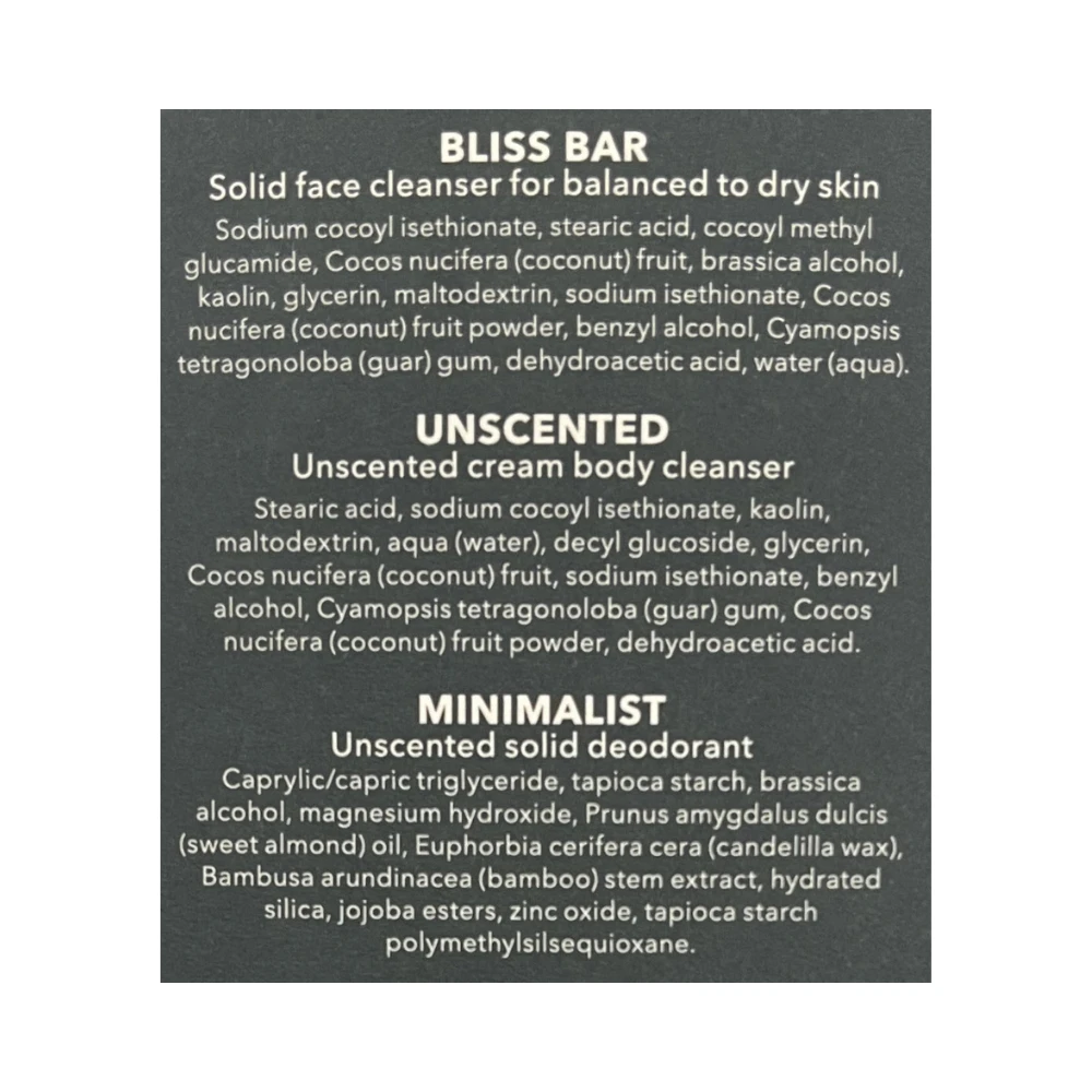 Ethique Discovery Minis 3 Pack - Gentle Unscented Fragrance-Free Skincare Set 6 Ethique Discovery Minis 3 Pack - Gentle Unscented Fragrance-Free Skincare Set - Image 4