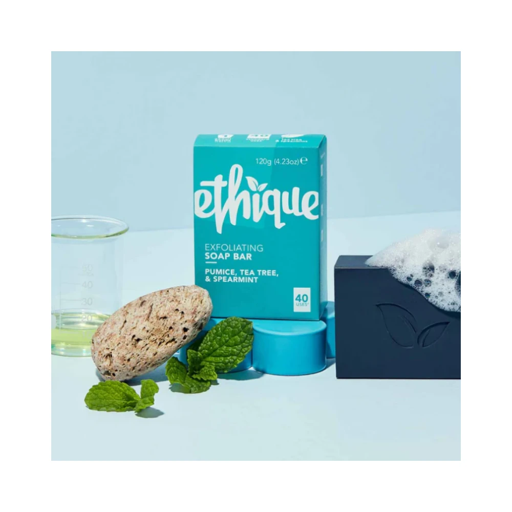 Ethique Exfoliating Soap Bar - Pumice, Tea Tree & Spearmint (6 x 120g) 4 Ethique Exfoliating Soap Bar - Pumice, Tea Tree & Spearmint (6 x 120g) - Image 2