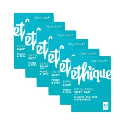 Ethique Exfoliating Soap Bar - Pumice, Tea Tree & Spearmint (6 x 120g)