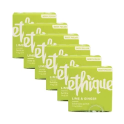 Ethique Lime & Ginger Solid Body Polish Bar (110g) - 6 Pack