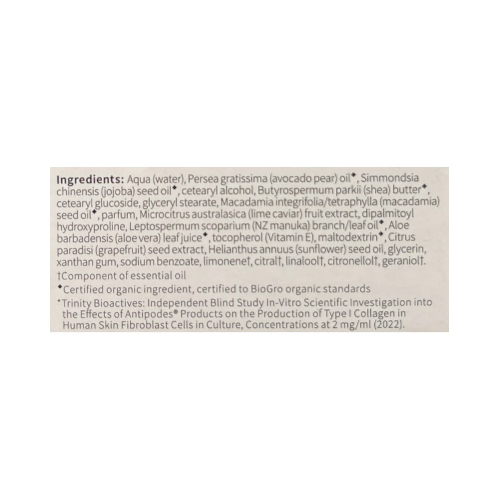 Αντίποδες Antipodes Lime Caviar Collagen-Rich Firming Cream 60mL 6 Αντίποδες Antipodes Lime Caviar Collagen-Rich Firming Cream 60mL - Image 4