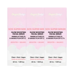 3 X SugarBaby SOS Super Serum Glow Boosting Facial Serum 40mL