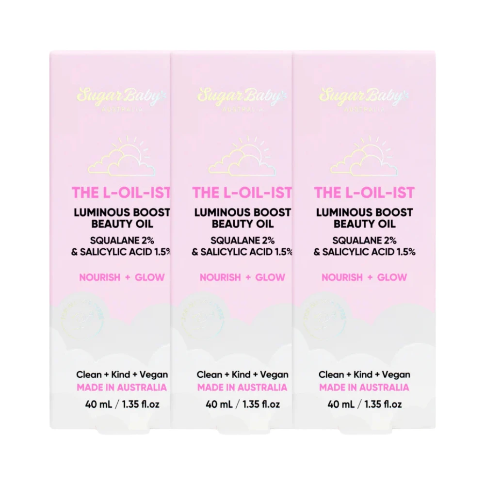 3 X SugarBaby The L-Oil-Ist Luminous Boost Beauty Oil 40mL 3 3 X SugarBaby The L-Oil-Ist Luminous Boost Beauty Oil 40mL