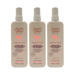 SugarBaby Good-To-Glow Natural Glow Face & Decolletage Self Tan Serum - 140mL (3 Pack)