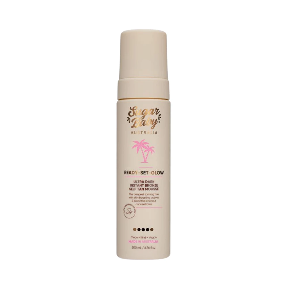 SugarBaby Ready Set Glow Ultra Dark Self Tan Mousse 200mL - 3 Pack 4 SugarBaby Ready Set Glow Ultra Dark Self Tan Mousse 200mL - 3 Pack - Image 2
