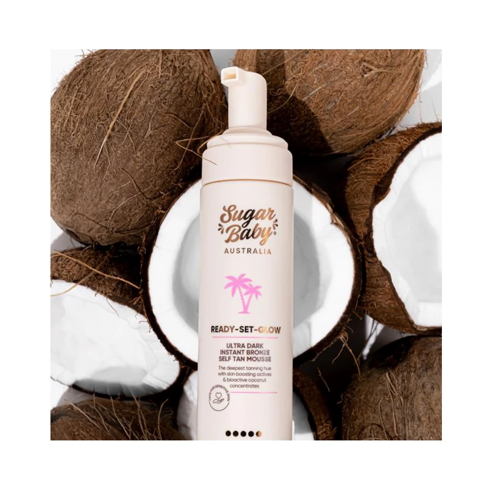SugarBaby Ready Set Glow Ultra Dark Self Tan Mousse 200mL - 3 Pack 5 SugarBaby Ready Set Glow Ultra Dark Self Tan Mousse 200mL - 3 Pack - Image 3