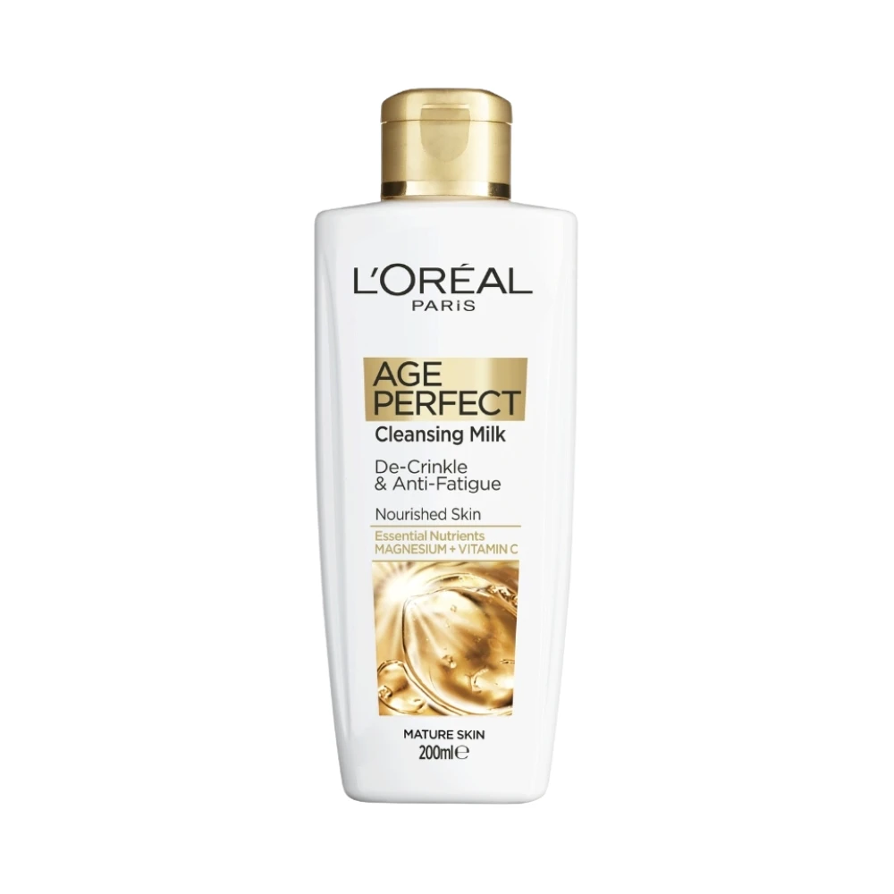 L’Oréal Paris 3 X L'Oreal Paris Age Perfect De-Crinkle & Anti-Fatigue Cleansing Milk 200mL 4 L’Oréal Paris 3 X L'Oreal Paris Age Perfect De-Crinkle & Anti-Fatigue Cleansing Milk 200mL - Image 2