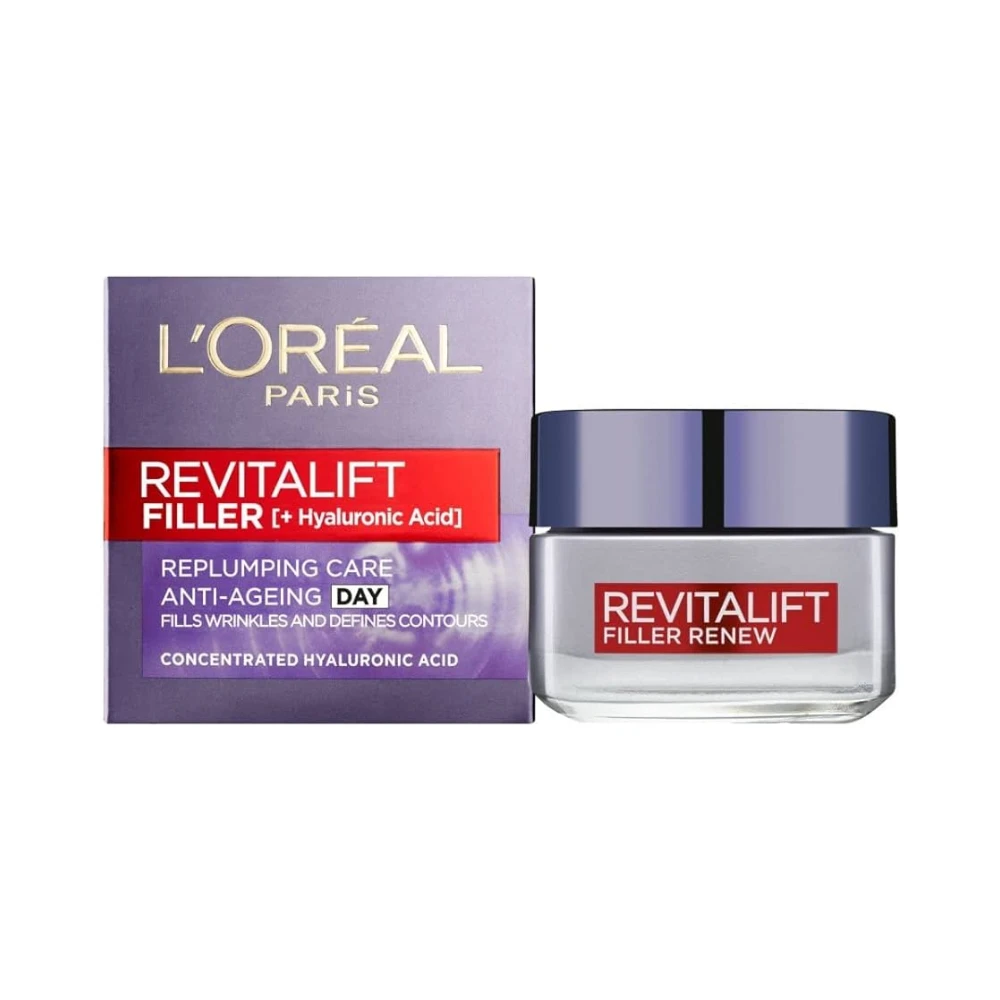 L’Oréal Paris L'Oreal Paris Revitalift Filler +HA Anti-Ageing Replumping Day & Night Cream 50mL Duo 5 L’Oréal Paris L'Oreal Paris Revitalift Filler +HA Anti-Ageing Replumping Day & Night Cream 50mL Duo - Image 3