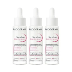 3 X Bioderma Sensibio Soothing Defensive Serum For Sensitive Skin 30mL