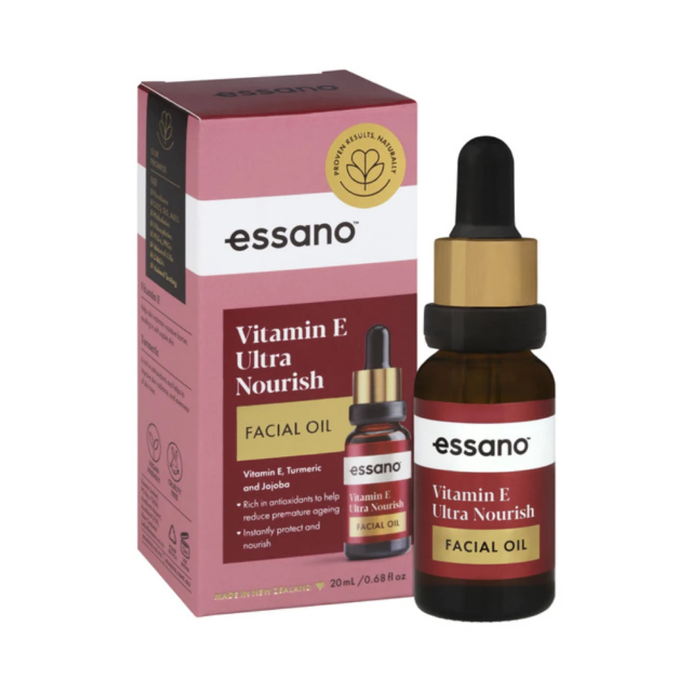 Essano Vitamin E Ultra Nourish Facial Oil 20mL 3 Essano Vitamin E Ultra Nourish Facial Oil 20mL