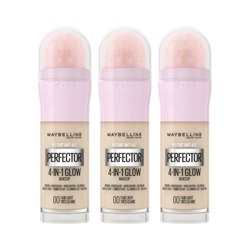 Maybelline Instant Age Rewind Instant Perfector 4-In-1 Glow Makeup - 00 Fair/Light (3-Pack) 3 Maybelline Instant Age Rewind Instant Perfector 4-In-1 Glow Makeup - 00 Fair/Light (3-Pack)