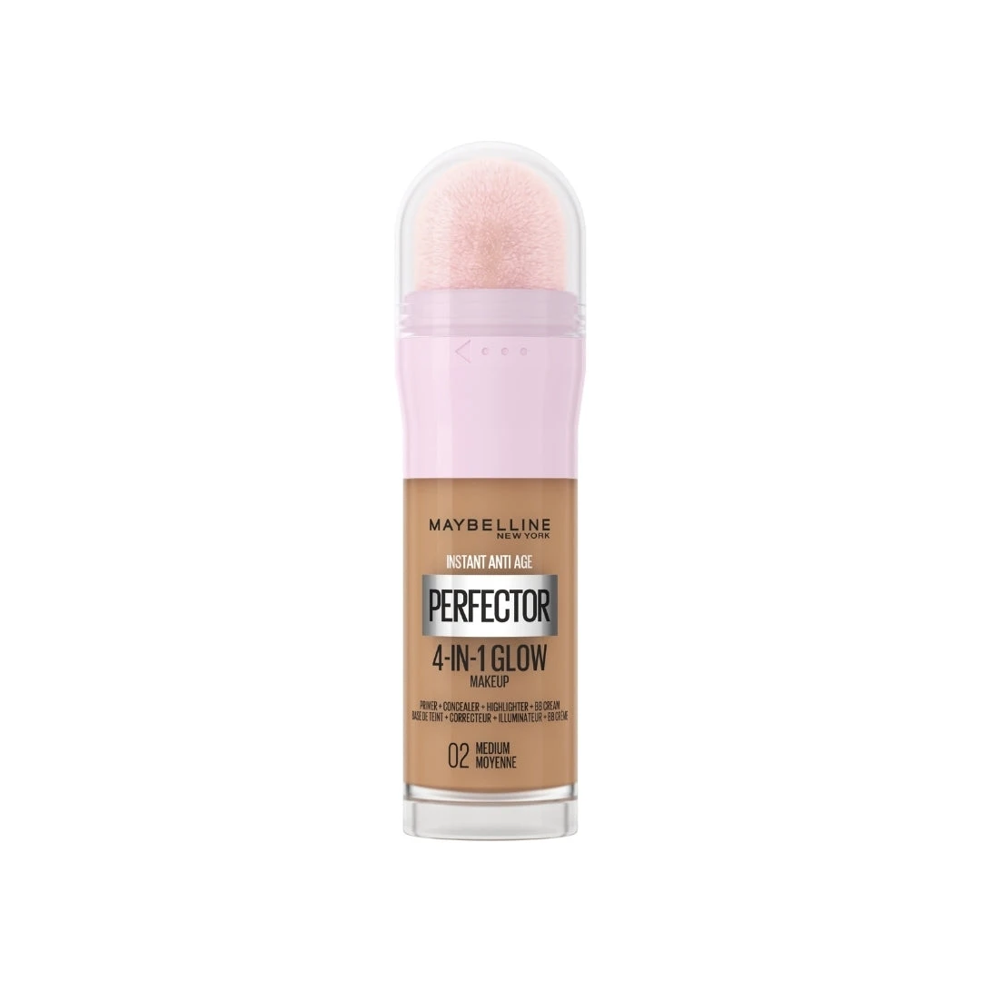 Maybelline Instant Age Rewind Instant Perfector 4-In-1 Glow Makeup - 02 Medium (3 x 20mL) 4 Maybelline Instant Age Rewind Instant Perfector 4-In-1 Glow Makeup - 02 Medium (3 x 20mL) - Image 2