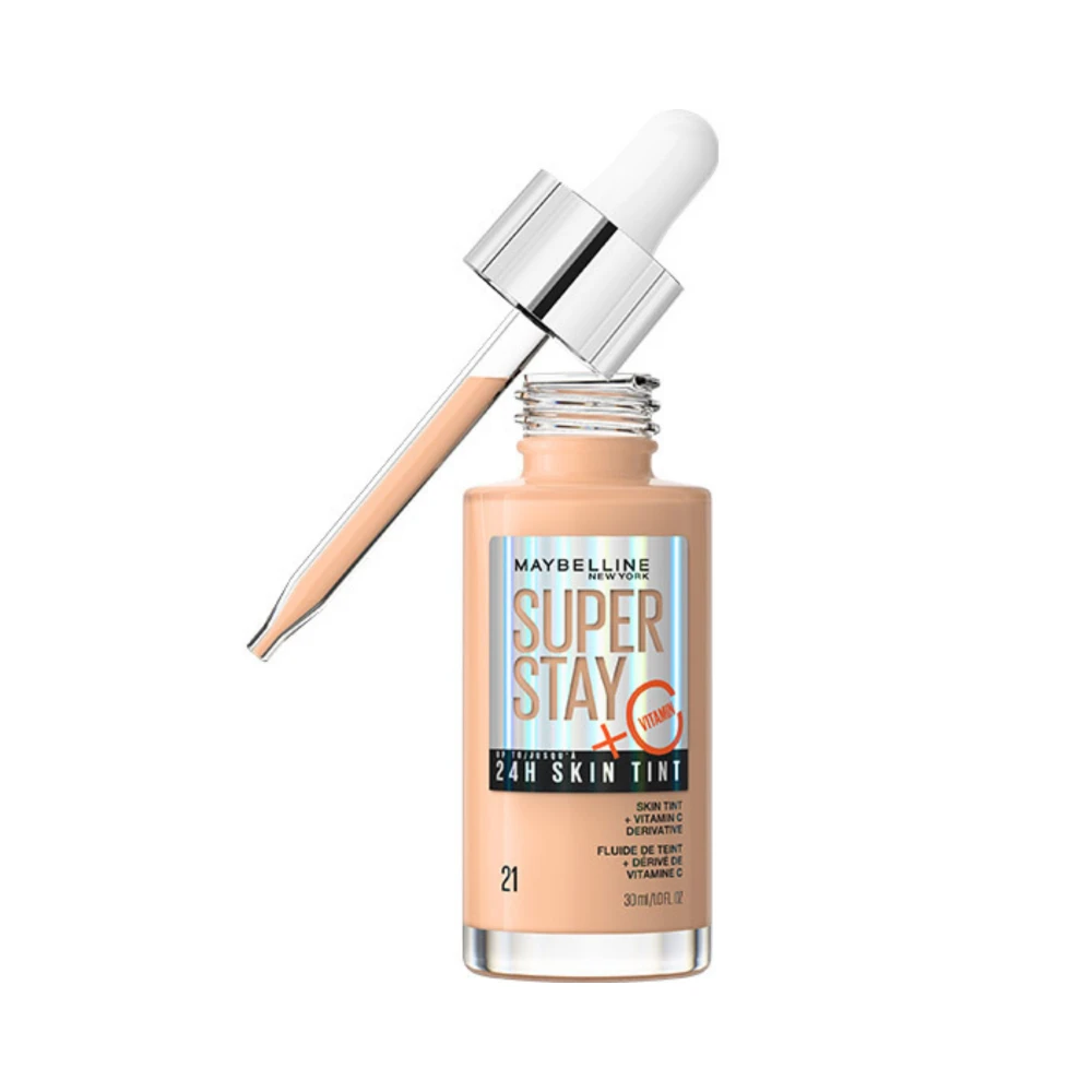 Maybelline SuperStay 24H Skin Tint with Vitamin C - Shade 21 (3 x 30mL Bundle) 4 Maybelline SuperStay 24H Skin Tint with Vitamin C - Shade 21 (3 x 30mL Bundle) - Image 2