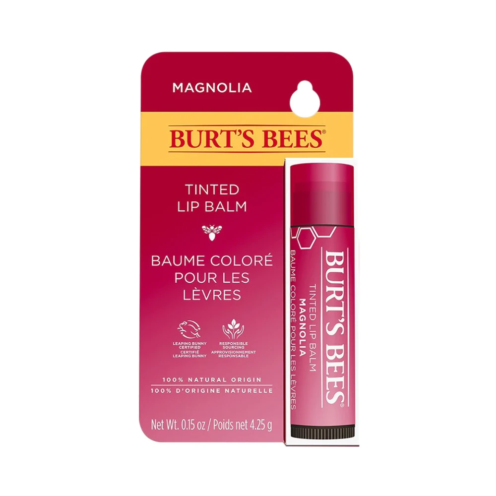 3 X Burt's Bees Tinted Lip Balm 4.25g - Magnolia 4 3 X Burt's Bees Tinted Lip Balm 4.25g - Magnolia - Image 2