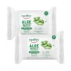 2 X Equilibra Aloe Vera Make-Up Remover Wipes 25 Pack -On Trend Beauty OTB 4825.full