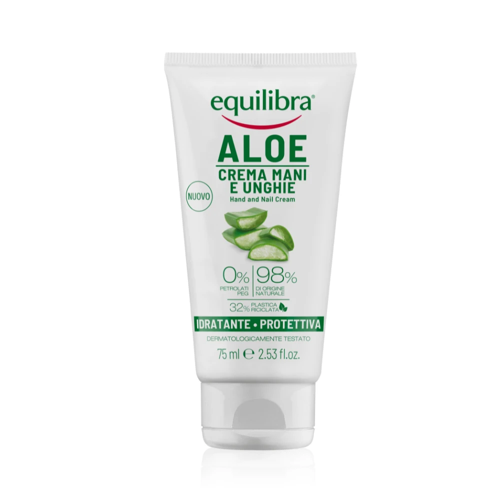 Equilibra Aloe Vera Hand & Nail Cream 75mL - Soothing & Fast-Absorbing 3 Equilibra Aloe Vera Hand & Nail Cream 75mL - Soothing & Fast-Absorbing