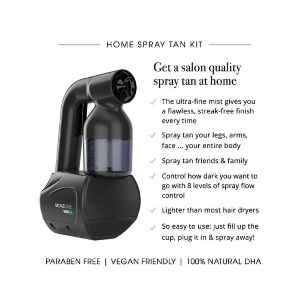 MineTan Bronze Babe Personal Home Spray Tan Kit - Black 4 MineTan Bronze Babe Personal Home Spray Tan Kit - Black - Image 2