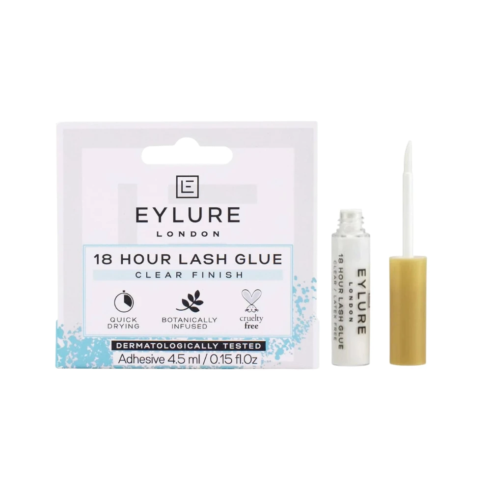 6 X Eylure London 18 Hour Lash Glue 4.5mL - Clear Finish 4 6 X Eylure London 18 Hour Lash Glue 4.5mL - Clear Finish - Image 2
