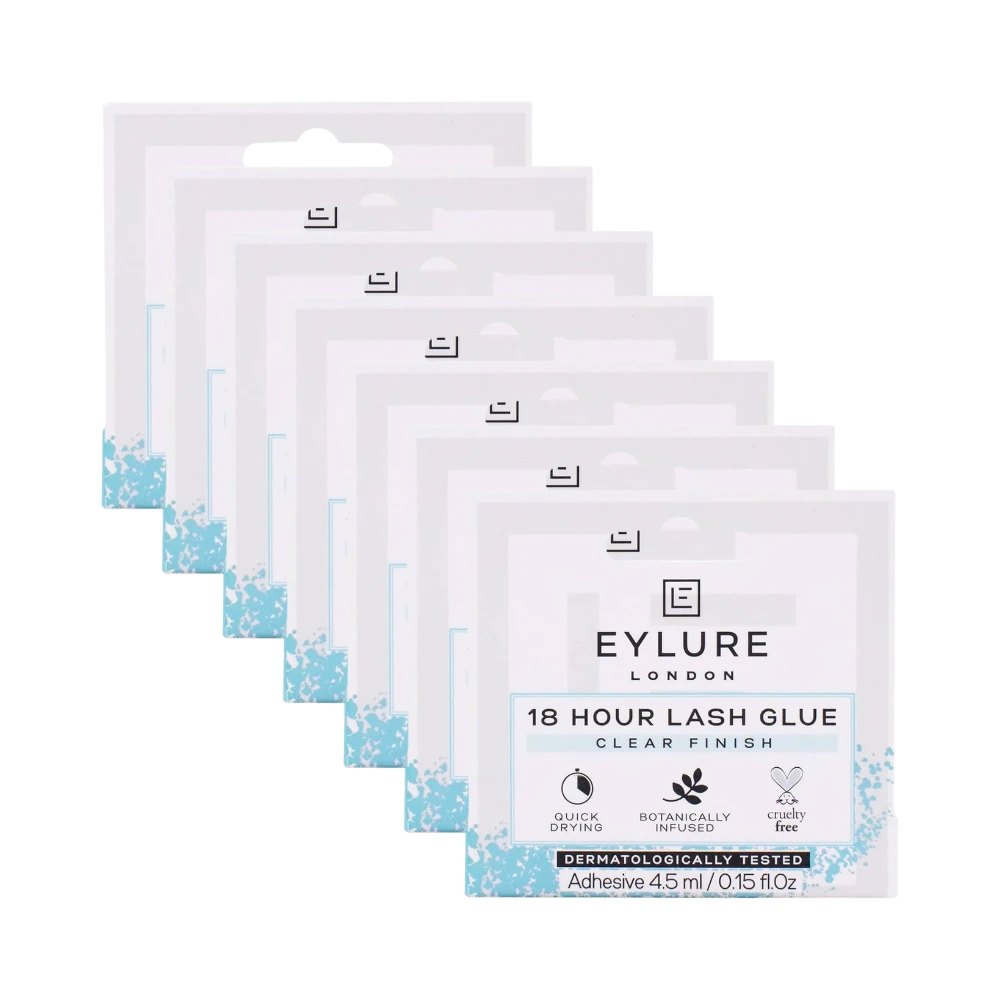 6 X Eylure London 18 Hour Lash Glue 4.5mL - Clear Finish 3 6 X Eylure London 18 Hour Lash Glue 4.5mL - Clear Finish