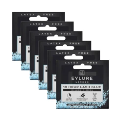 6 X Eylure London 18 Hour Lash Glue 4.5mL - Black Finish