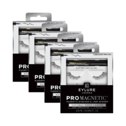 Eylure London Pro Magnetic Eyeliner & Lash System - Fluttery Light 007 (4-Pack Bundle)