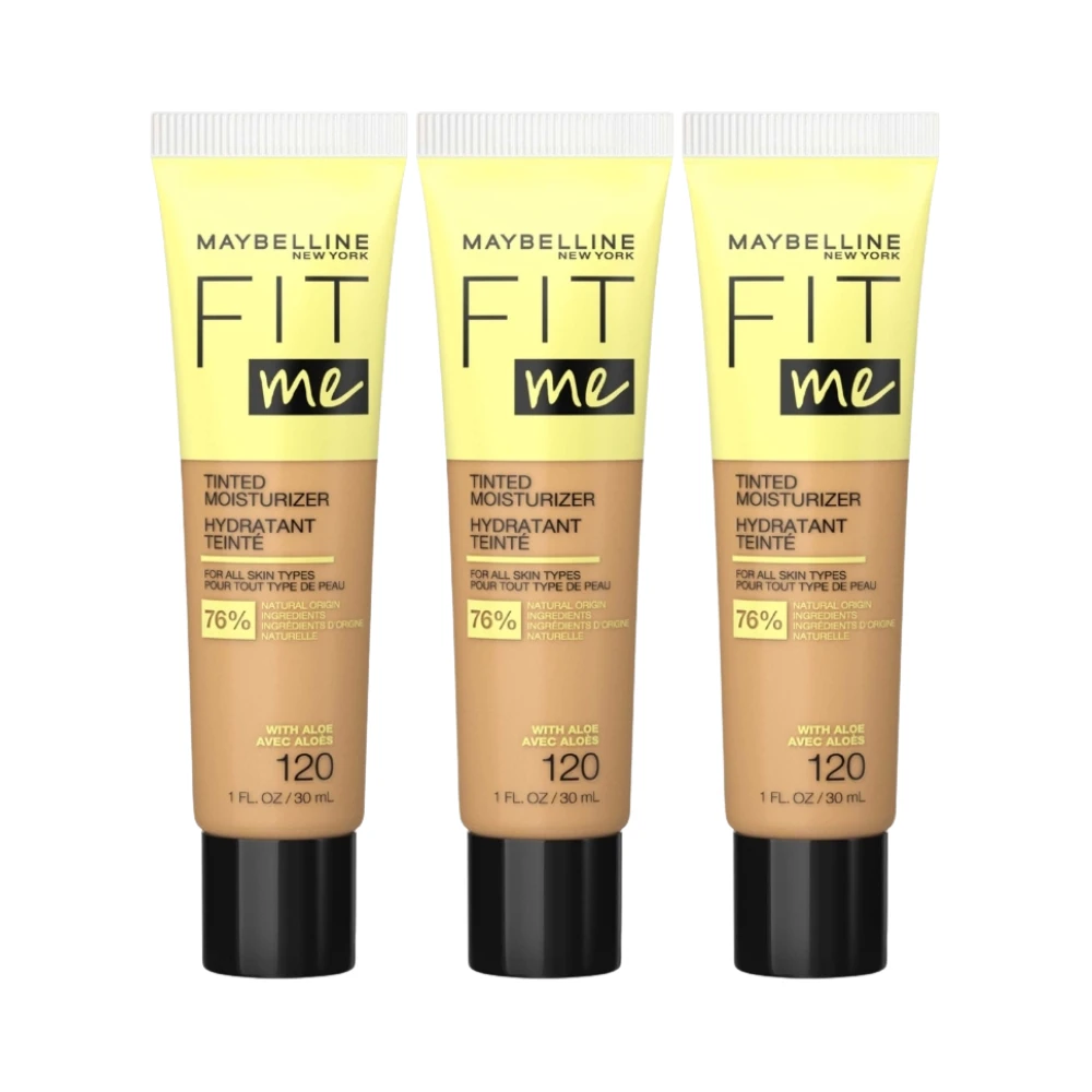 3 X Maybelline Fit Me Tinted Moisturizer 30mL - 120 3 3 X Maybelline Fit Me Tinted Moisturizer 30mL - 120
