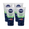 NIVEA Men Clear Effect Oil Control Face Scrub - 4 x 100ml Value Pack -On Trend Beauty OTB 5309.full