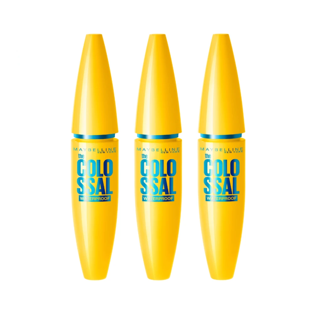 Maybelline The Colossal Volume Express Waterproof Mascara 10.7mL (3-Pack) - 01 Black 3 Maybelline The Colossal Volume Express Waterproof Mascara 10.7mL (3-Pack) - 01 Black