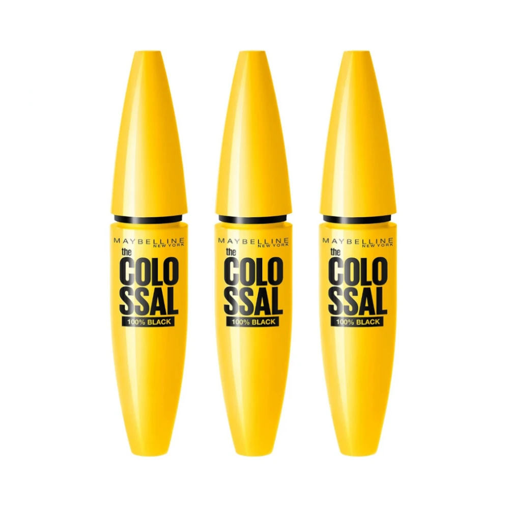 Maybelline The Colossal Volume Express Mascara 3 x 10.7mL - 02 Extra Black 3 Maybelline The Colossal Volume Express Mascara 3 x 10.7mL - 02 Extra Black