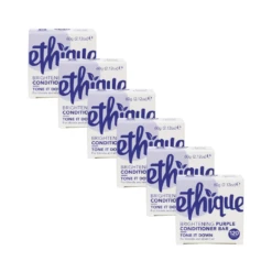 Ethique Tone It Down Purple Solid Conditioner Bar 60g - 6 Pack Bundle