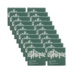 20 X Ethique Solid Mini Face Cleanser Deep Green Oily To Normal Skin 15g