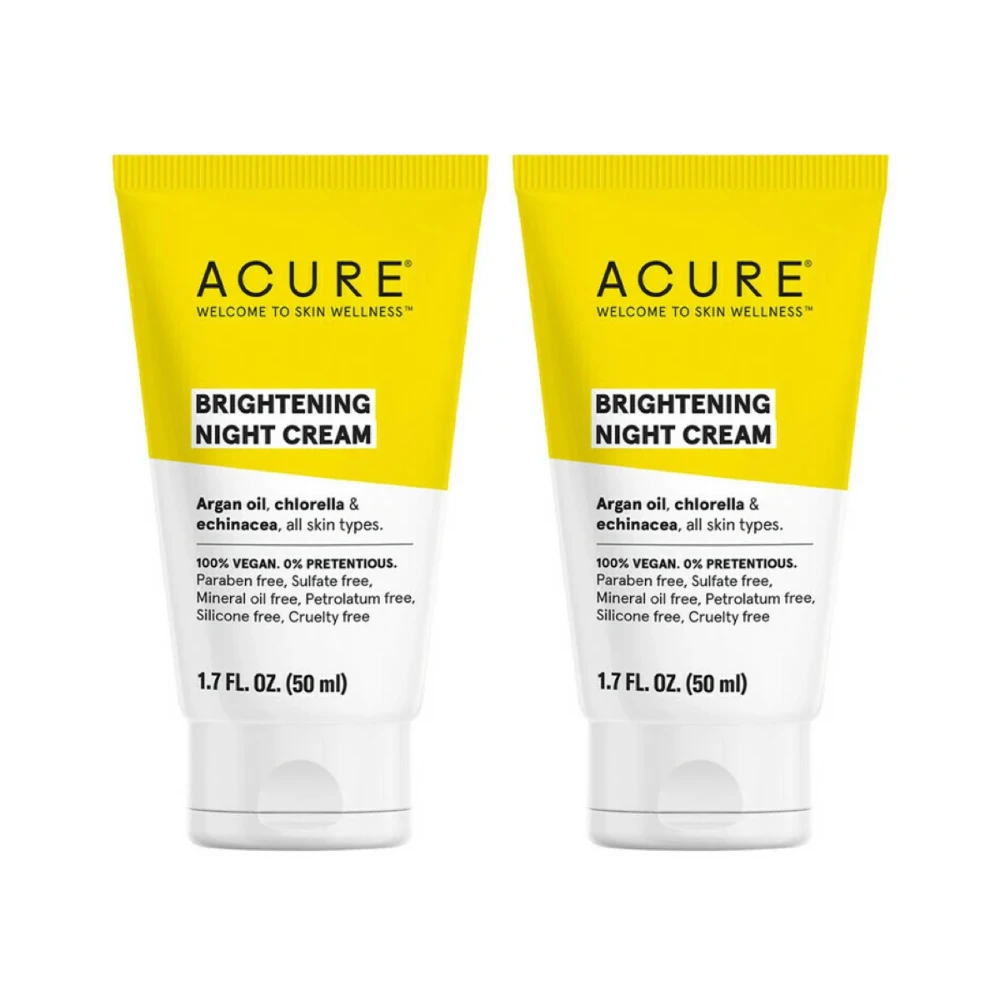 2 X ACURE Brightening Night Cream 50mL 3 2 X ACURE Brightening Night Cream 50mL