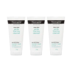 3 X Neutrogena Deep Clean Gentle Foaming Cleanser 175g