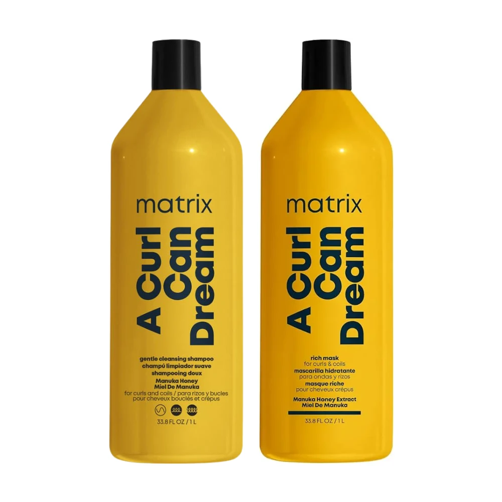 Matrix Total Results A Curl Can Dream Shampoo & Rich Mask 1 Litre (1000mL) Duo 3 Matrix Total Results A Curl Can Dream Shampoo & Rich Mask 1 Litre (1000mL) Duo