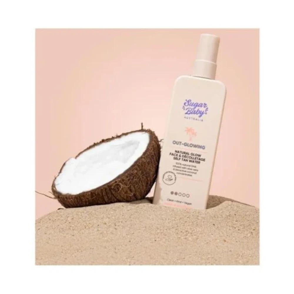 SugarBaby Out Glowing Natural Glow Face & Decolletage Self Tan Water - 3 Pack 4 SugarBaby Out Glowing Natural Glow Face & Decolletage Self Tan Water - 3 Pack - Image 2