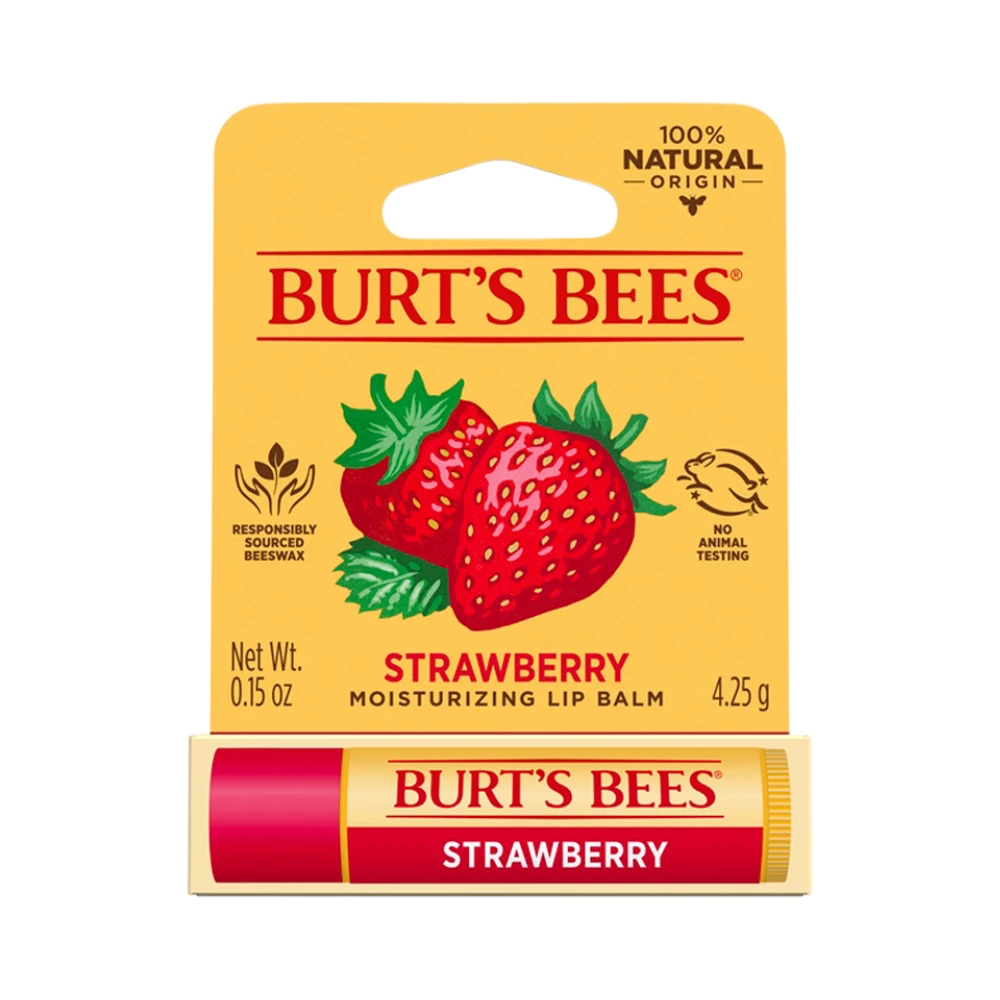 6 X Burt's Bees Strawberry Lip Balm 4.25g 4 6 X Burt's Bees Strawberry Lip Balm 4.25g - Image 2