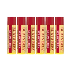 6 X Burt's Bees Strawberry Lip Balm 4.25g