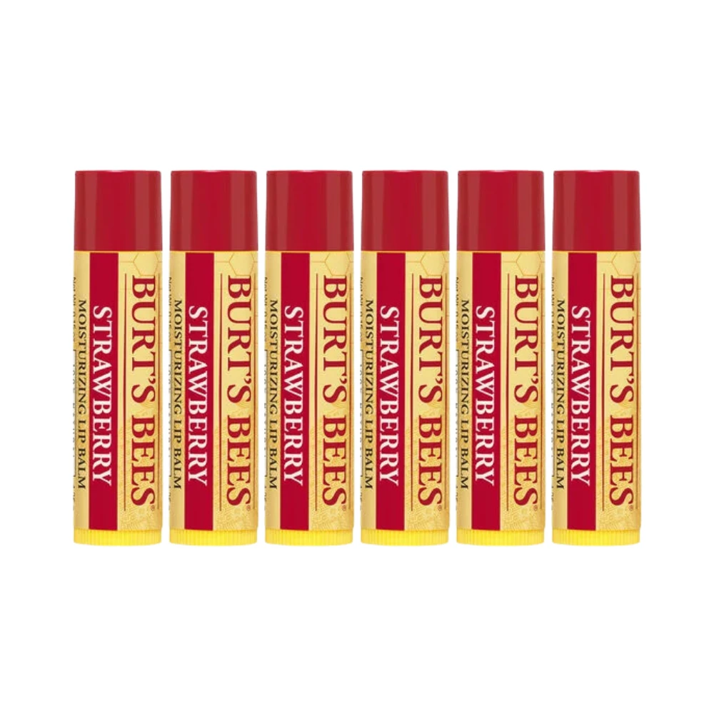 6 X Burt's Bees Strawberry Lip Balm 4.25g 3 6 X Burt's Bees Strawberry Lip Balm 4.25g