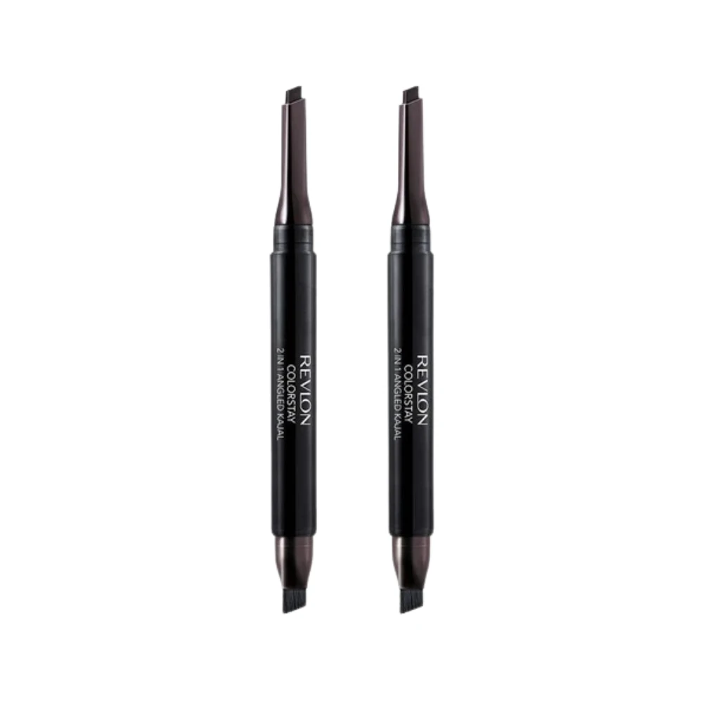 2 X Revlon Colorstay 2 In 1 Angled Kajal Eyeliner 0.28g - 101 Onyx 3 2 X Revlon Colorstay 2 In 1 Angled Kajal Eyeliner 0.28g - 101 Onyx