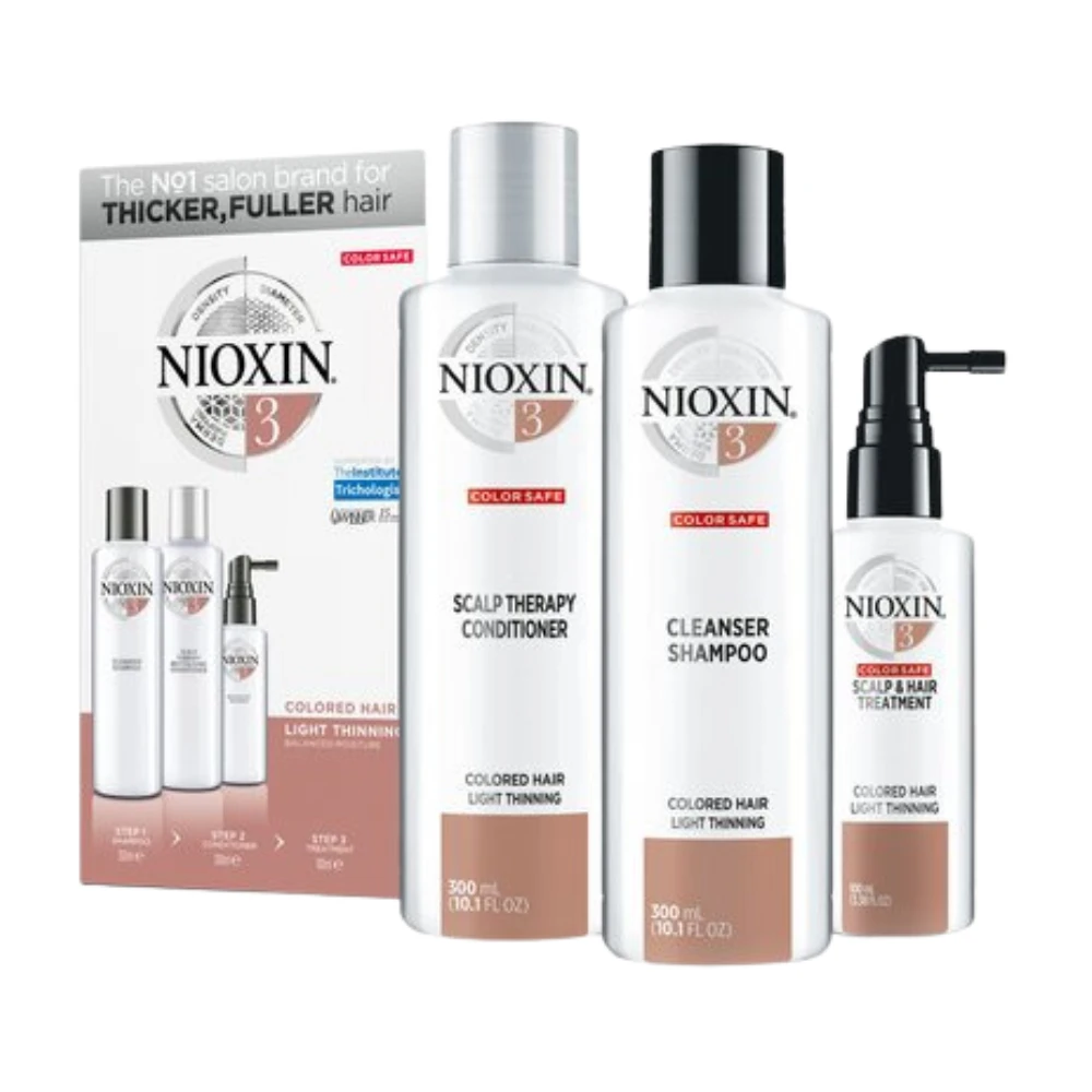 Nioxin System 3 Kit for Colored Hair & Light Thinning - Full Size 3-Step System 3 Nioxin System 3 Kit for Colored Hair & Light Thinning - Full Size 3-Step System