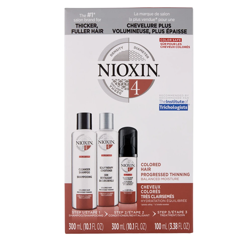 Nioxin System 4 Professional 3-Step Kit for Colored Hair with Progressed Thinning 4 Nioxin System 4 Professional 3-Step Kit for Colored Hair with Progressed Thinning - Image 2
